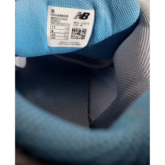 New Balance WW496GB Womens Walking Sneakers Sz 11 Casual Athletic Blue&Wht NICE! - Picture 8 of 16